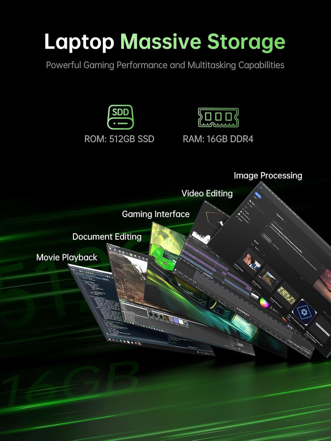 2026 Gaming Laptop - 15.6 Inch FHD with Ryzen 5 7430U Processor up to 4.3GHz